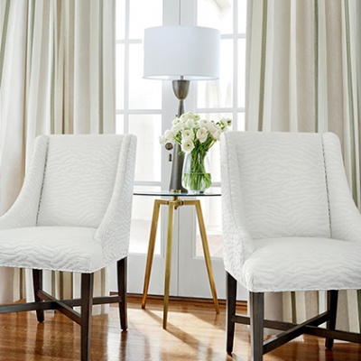 Anna French Tadoba Velvet Fabric in Linen